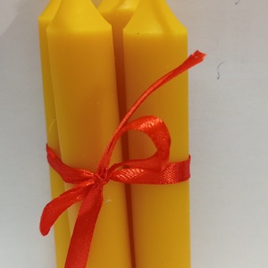 Méhviasz asztali álló gyergya (4 db), Esküvő, Dekoráció, Gyertya & Gyertyatartó, Gyertya-, mécseskészítés, MESKA