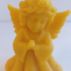 Méhviasz angyal formájú gyergya , Esküvő, Dekoráció, Gyertya & Gyertyatartó, Gyertya-, mécseskészítés, MESKA