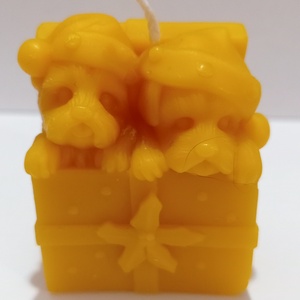 Méhviasz Ajándék kutyusok mintázatú gyergya  - Meska.hu