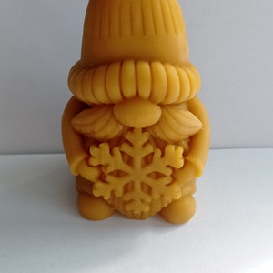 Méhviasz Karácsonyi manó mintázatú gyergya , Esküvő, Dekoráció, Gyertya & Gyertyatartó, Gyertya-, mécseskészítés, MESKA