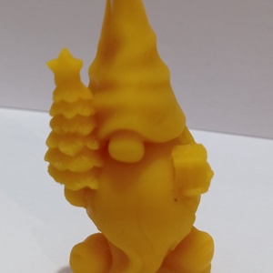 Méhviasz Karácsonyi manó mintázatú gyergya , Esküvő, Dekoráció, Gyertya & Gyertyatartó, Gyertya-, mécseskészítés, MESKA