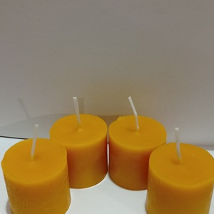 Méhviasz Adventi gyergya (4 db) közepes méretű, Esküvő, Dekoráció, Gyertya & Gyertyatartó, Gyertya-, mécseskészítés, MESKA