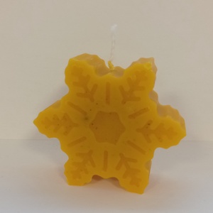 Méhviasz Hópihe formájú gyergya , Esküvő, Dekoráció, Gyertya & Gyertyatartó, Gyertya-, mécseskészítés, MESKA