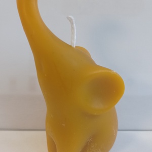 Méhviasz elefánt formájú gyergya , Esküvő, Dekoráció, Gyertya & Gyertyatartó, Gyertya-, mécseskészítés, MESKA