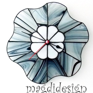Minimál design, fekete-fehér falióra  Ballagásra, esküvőre, születésnapra - otthon & életmód - dekoráció - fali és függő dekoráció - falióra & óra - Meska.hu