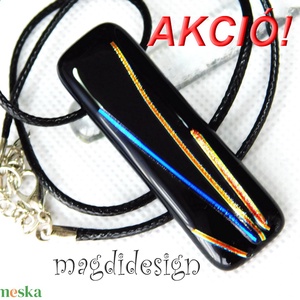 Dichroic selyemszálak üvegékszer nyaklánc  - Meska.hu