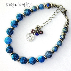 Zöld howlit ásvány karkötő - ékszer - karkötő - ásványkarkötő - Meska.hu