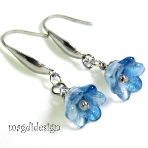 Harangvirág lógós fülbevaló  2  ORVOSI ACÉL, Ékszer, Fülbevaló, Lógó fülbevaló, Ékszerkészítés, Gyöngyfűzés, gyöngyhímzés, MESKA