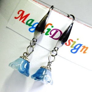 Harangvirág lógós fülbevaló  2  ORVOSI ACÉL - ékszer - fülbevaló - lógó fülbevaló - Meska.hu