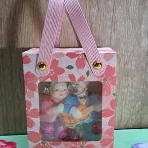 Kézzel festett romantikus gyertya � Idős pár padon  - otthon & életmód - gyertya, illat, aroma - gyertya - Meska.hu