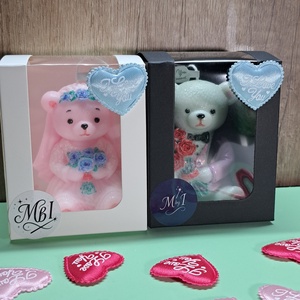 Kézzel festett gyertyaszett � Maci menyasszony és vőlegény  - otthon & életmód - gyertya, illat, aroma - gyertya - Meska.hu