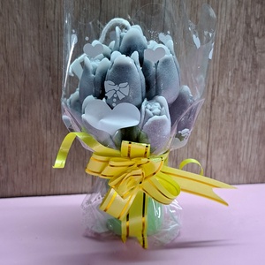 Tulipáncsokor gyertya � kézzel készített dekoráció - otthon & életmód - gyertya, illat, aroma - gyertya - Meska.hu