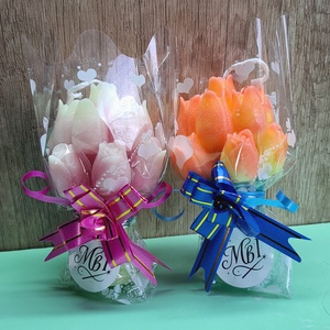 Tulipáncsokor gyertya � kézzel készített dekoráció - otthon & életmód - gyertya, illat, aroma - gyertya - Meska.hu