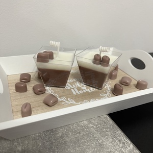 �Tiramisu desszert gyertya - Meska.hu