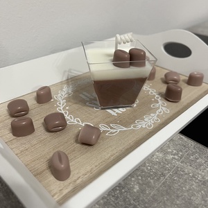 Tiramisu desszert gyertya - esküvő - dekoráció - gyertya & gyertyatartó - Meska.hu