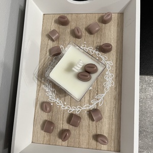 Tiramisu desszert gyertya - esküvő - dekoráció - gyertya & gyertyatartó - Meska.hu