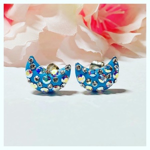 Swarovski/ Preciosa kristályos nemesacél fülbevalo - Meska.hu