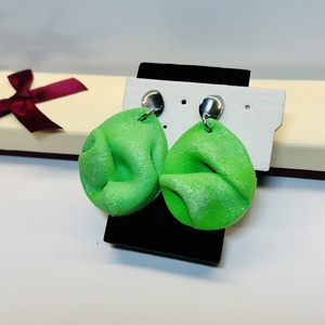 Gyűrödt polymer Clay fülbevaló!, Ékszer, Fülbevaló, Lógó csepp fülbevaló, Ékszerkészítés, MESKA