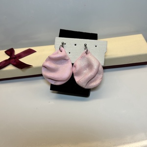 Gyűrödt polymer Clay fülbevaló! - ékszer - fülbevaló - lógó csepp fülbevaló - Meska.hu