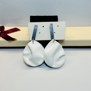 Gyűrödt polymer Clay fülbevaló! - Meska.hu