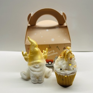 Szappan muffin kutya, cica, vagy rénszarvas figurával ajándék dobozban - Meska.hu