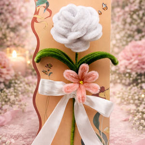 Zsenília virágos ajándék tábla  - Meska.hu