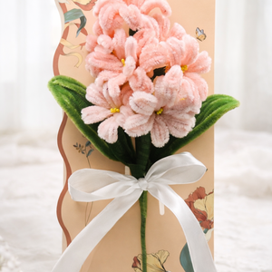 Zsenília virágos ajándék tábla , köszönő ajándék alkalmakra  - Meska.hu