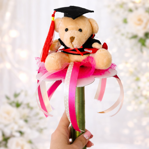 Ballagó plüss csokor � 30 cm � kézzel készített ballagási ajándék, Otthon & Életmód, Virágdekoráció, Virágok, Virágcsokor, Virágkötés, MESKA