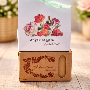 Anyák napi natúr ajándékcsomag � méz , aloevera , vagy méz csoki szappan díszdobozban, kézműves meglepetés, Szépségápolás, Szappan & Fürdés, Kézműves szappan, Szappankészítés, MESKA