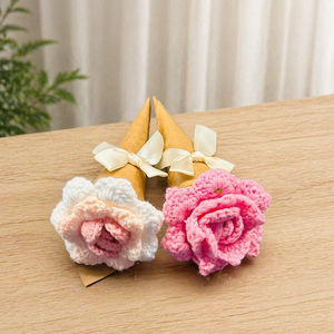  Horgolt rózsa csokor � örök virág, kézzel készült ajándék  - otthon & életmód - virágdekoráció - virágok - virágcsokor - Meska.hu