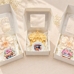 Pedagógusnapi ajándék � orchidea illatú szappan díszdobozban, könyves vagy ballagós hűtőmágnessel - szépségápolás - szappan & fürdés - kézműves szappan - Meska.hu