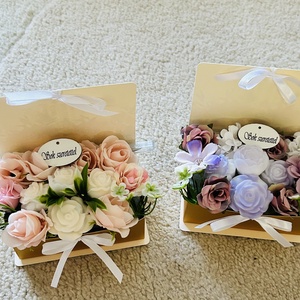 Bézs és Lila szappan box , Szépségápolás, Szappan & Fürdés, Kézműves szappan, Szappankészítés, Kézműves szappan box , MESKA