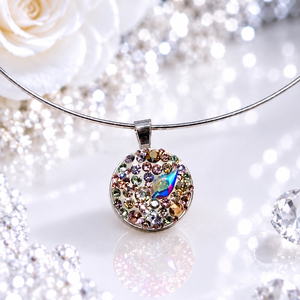 Swarovski /Preciosa kristályos nemesacél nyaklánc � különleges, elegáns ékszer - Meska.hu