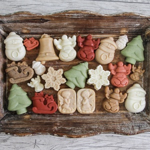 Mini szán karácsonyi ajándékszappanka kecsketejjel mesés karácsonyi illattal - szépségápolás - szappan & fürdés - kézműves szappan - Meska.hu