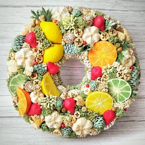 Citrus kopogtató - otthon & életmód - dekoráció - ajtó- és ablak dekoráció - ajtódísz & kopogtató - Meska.hu