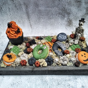 Halloween-i édességes asztaldísz  - Meska.hu
