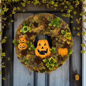 Őszi/Halloweeni kopogtató - Meska.hu