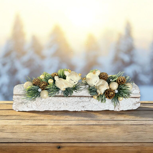 Őzikés asztaldísz, Otthon & Életmód, Dekoráció, Asztal és polc dekoráció, Asztaldísz, Festett tárgyak, Virágkötés, MESKA