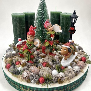 Adventi asztaldísz - Meska.hu