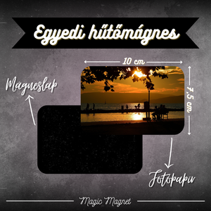 Egyedi Balatoni Hűtőmágnes  10  7,5 cm, Otthon & Életmód, Konyhafelszerelés, tálalás, Konyhai dekoráció, Hűtőmágnes, Fotó, grafika, rajz, illusztráció, Mindenmás, MESKA