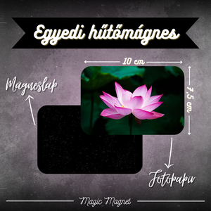 Egyedi Virágos Hűtőmágnes  10  7,5 cm, Otthon & Életmód, Konyhafelszerelés, tálalás, Konyhai dekoráció, Hűtőmágnes, Fotó, grafika, rajz, illusztráció, Mindenmás, MESKA