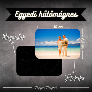 Egyedi Nyaralós Hűtőmágnes  10  7,5 cm, Otthon & Életmód, Konyhafelszerelés, tálalás, Konyhai dekoráció, Hűtőmágnes, Fotó, grafika, rajz, illusztráció, Mindenmás, MESKA