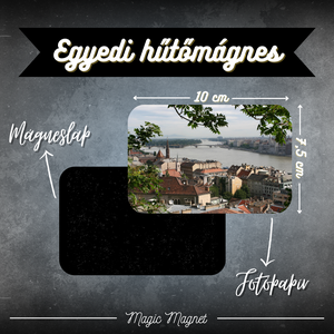 Egyedi Városi Hűtőmágnes  10  7,5 cm, Otthon & Életmód, Konyhafelszerelés, tálalás, Konyhai dekoráció, Hűtőmágnes, Fotó, grafika, rajz, illusztráció, Mindenmás, MESKA