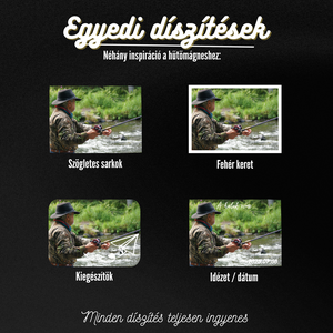 Egyedi Horgász Hűtőmágnes  10  7,5 cm - otthon & életmód - konyhafelszerelés, tálalás - konyhai dekoráció - hűtőmágnes - Meska.hu