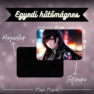 Egyedi Anime Hűtőmágnes  15  10 cm, Otthon & Életmód, Konyhafelszerelés, tálalás, Konyhai dekoráció, Hűtőmágnes, Fotó, grafika, rajz, illusztráció, Mindenmás, MESKA