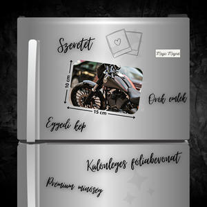 Egyedi Motoros Hűtőmágnes  15  10 cm - otthon & életmód - konyhafelszerelés, tálalás - konyhai dekoráció - hűtőmágnes - Meska.hu