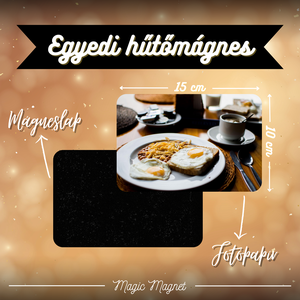 Egyedi Gasztro Hűtőmágnes  15  10 cm, Otthon & Életmód, Konyhafelszerelés, tálalás, Konyhai dekoráció, Hűtőmágnes, Fotó, grafika, rajz, illusztráció, Mindenmás, MESKA