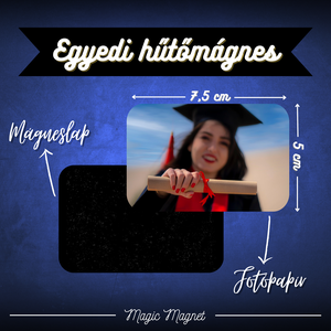 Egyedi Tanulmányi Hűtőmágnes  7,5  5 cm, Otthon & Életmód, Konyhafelszerelés, tálalás, Konyhai dekoráció, Hűtőmágnes, Fotó, grafika, rajz, illusztráció, Mindenmás, MESKA