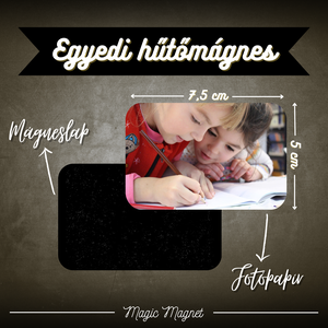 Egyedi Iskolás Hűtőmágnes  7,5  5 cm, Otthon & Életmód, Konyhafelszerelés, tálalás, Konyhai dekoráció, Hűtőmágnes, Fotó, grafika, rajz, illusztráció, Mindenmás, MESKA