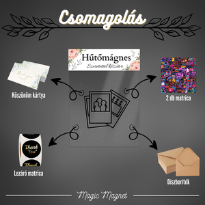 Instagram-story Stílusú Egyedi Hűtőmágnes  10  7 cm - otthon & életmód - konyhafelszerelés, tálalás - konyhai dekoráció - hűtőmágnes - Meska.hu